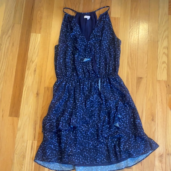 PARKER Sleeveless Ruffle Mini Dress Large - Picture 3 of 5